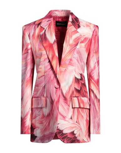 Roberto Cavalli Woman Blazer Fuchsia Size 6 Silk