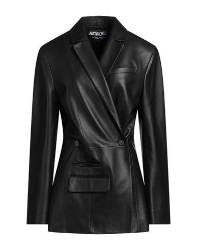 Shop Jacquemus Woman Blazer Black Size 8 Lambskin