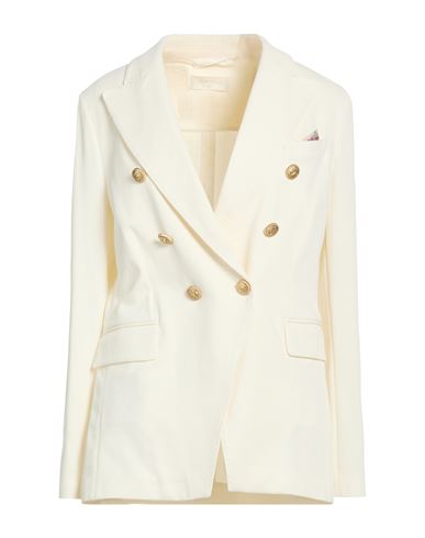 Circolo 1901 Woman Blazer Off White Size 10 Cotton, Elastane