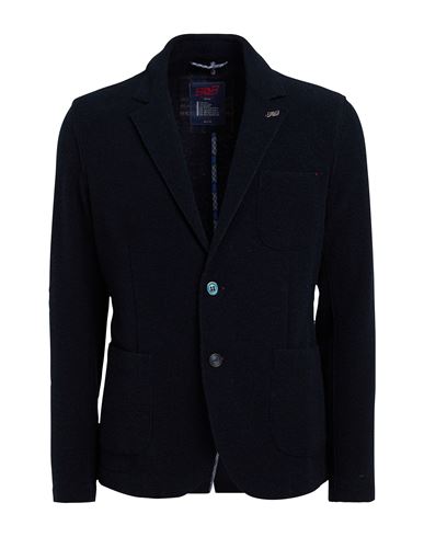 Bob Man Blazer Midnight Blue Size 38 Acrylic, Polyester, Virgin Wool In Blue