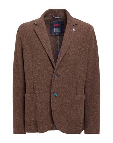 Bob Man Blazer Khaki Size 44 Acrylic, Polyester, Virgin Wool In Beige