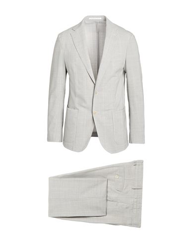 Eleventy Man Suit Light Grey Size 48 Wool, Elastane In Gray