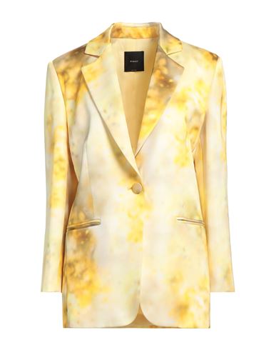 Pinko Woman Blazer Yellow Size 6 Viscose In Multi