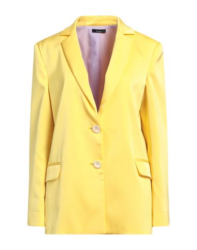 Hanita Woman Blazer Marigold Size 4 Polyester, Elastane In Yellow