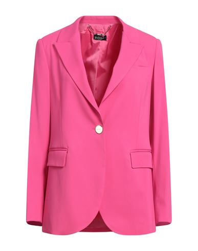 Liu •jo Woman Blazer Magenta Size 12 Viscose, Polyester, Elastane In Pink