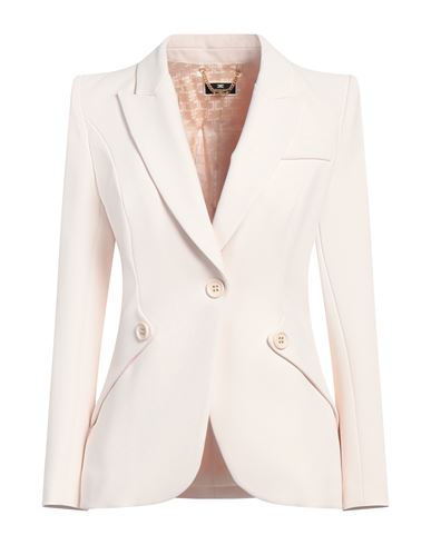 Elisabetta Franchi Woman Blazer Cream Size 6 Polyester, Elastane
