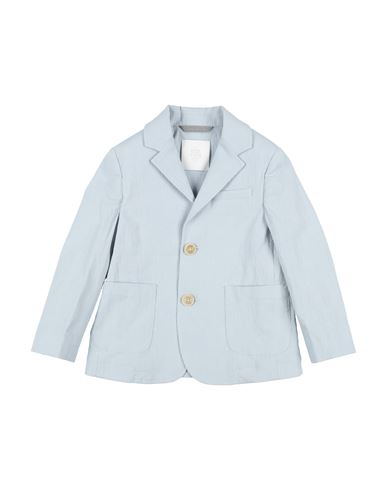 Eleventy Toddler Boy Blazer Sky Blue Size 6 Cotton, Elastane In Blue