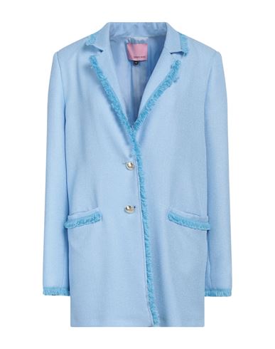 Denny Rose Woman Blazer Light Blue Size 10 Polyester In Blue