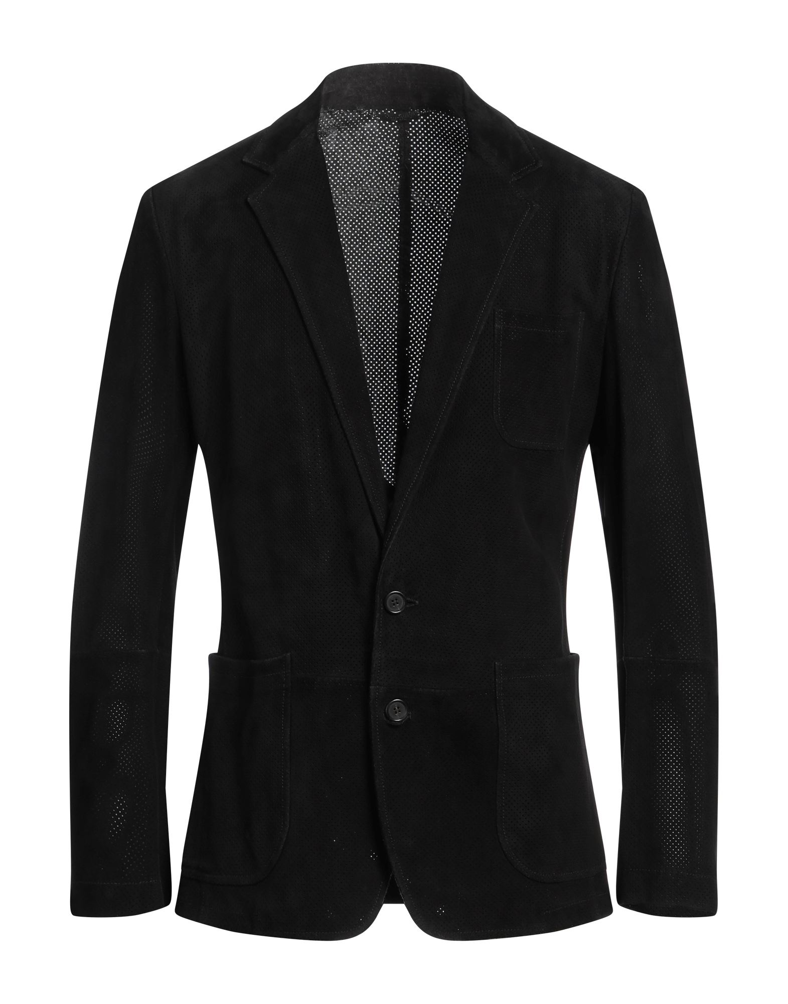 《セール開催中》DOLCE & GABBANA メンズ ブレザー ブラック 48 羊革（ラムスキン） 100%