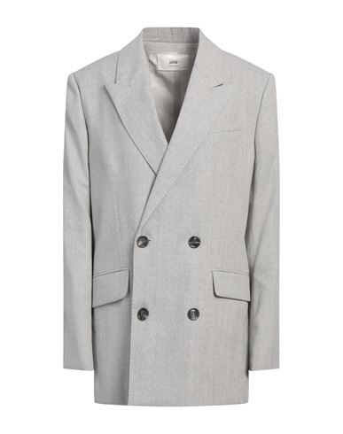 Ami Alexandre Mattiussi Woman Blazer Light Grey Size 8 Virgin Wool In Grey