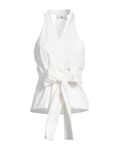 B.yu B. Yu Woman Tailored Vest White Size S Cotton In White