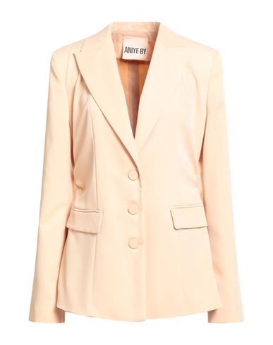 Aniye By Woman Blazer Apricot Size 8 Polyester, Elastane In Neutral