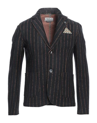Fred Mello Man Blazer Midnight Blue Size L Viscose, Acrylic, Polyester, Wool In Blue