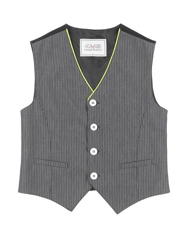 Cesare Paciotti 4us Paciotti 4us Toddler Boy Tailored Vest Lead Size 4 Cotton, Polyester, Elastane In Grey