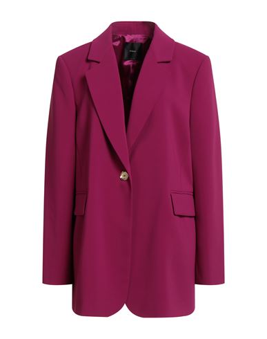 Pinko Woman Blazer Magenta Size 12 Polyester, Elastane In Purple