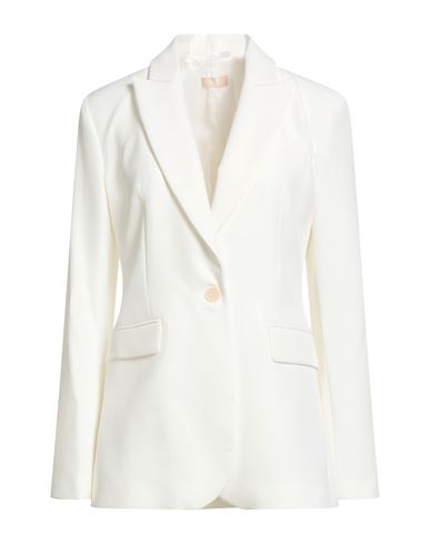 Liu •jo Woman Blazer White Size 12 Polyester, Elastane In White