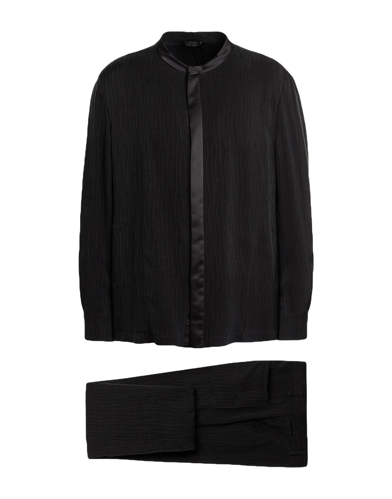 《セール開催中》GIORGIO ARMANI メンズ スーツ ブラック 50 キュプラ 100% / シルク
