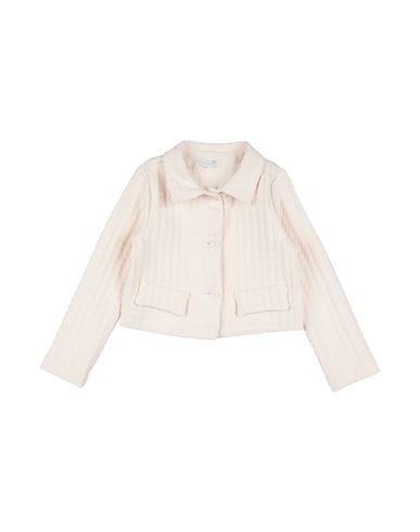 Meilisa Bai Toddler Girl Jacket Cream Size 7 Cotton, Polyester, Elastane In White
