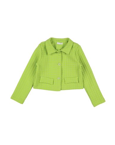 Meilisa Bai Toddler Girl Jacket Lime Green Size 5 Cotton, Polyester, Elastane In Green