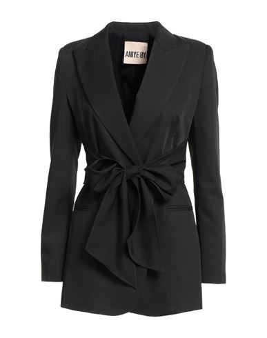 Aniye By Woman Blazer Black Size 4 Polyester, Elastane