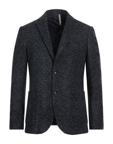 Alessandro Gilles Man Blazer Navy Size 42 Acrylic, Virgin Wool, Polyester In Black