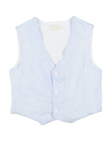 Lalalù Toddler Boy Tailored Vest Light Blue Size 6 Cotton In Blue