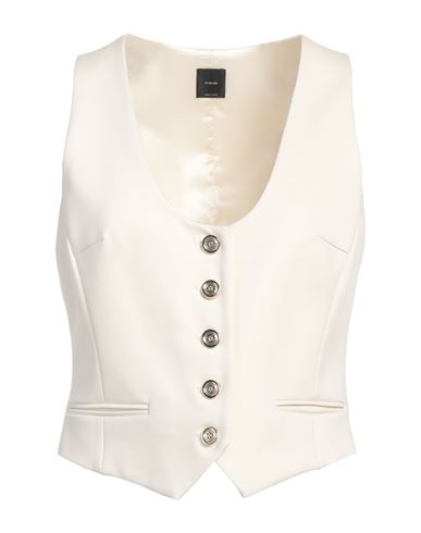 Pinko Woman Tailored Vest Ivory Size 4 Viscose, Polyamide, Elastane In White