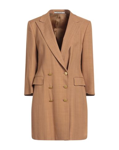 Tagliatore 02-05 Woman Blazer Camel Size 10 Viscose, Polyamide, Lyocell In Beige