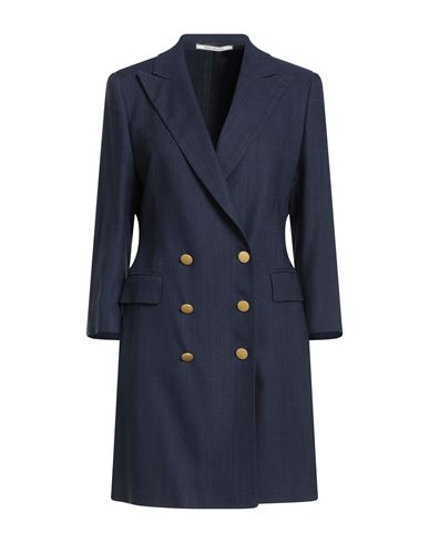 Tagliatore 02-05 Woman Blazer Navy Size 10 Viscose, Polyamide, Lyocell In Blue