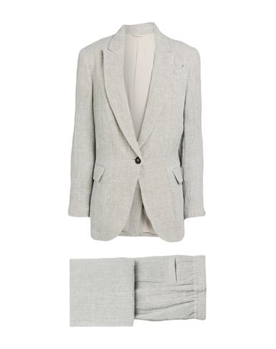 Brunello Cucinelli Single-breasted Suit In Gray