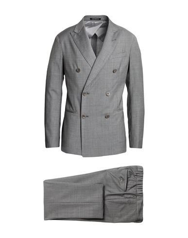 Emporio Armani City Line Man Suit Grey Size 46 Virgin Wool In Gray