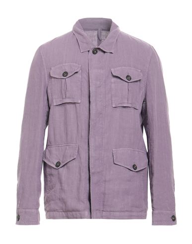 L.b.m 1911 L. B.m. 1911 Man Shirt Lilac Size 42 Linen In Purple