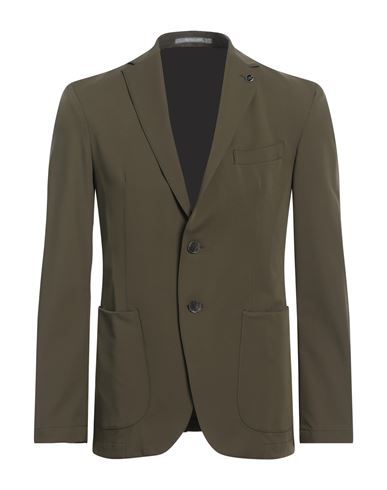 Michael Kors Mens Man Blazer Military Green Size 38 Nylon, Elastane In Green
