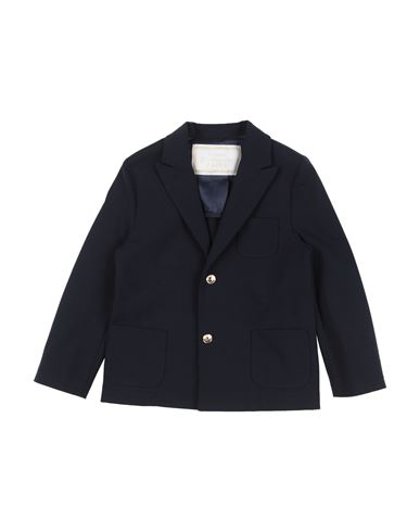 Daniele Alessandrini Babies'  Toddler Boy Blazer Midnight Blue Size 4 Cotton, Polyamide, Elastane