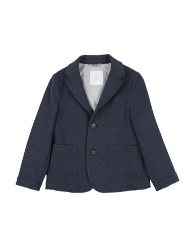 Eleventy Toddler Boy Blazer Midnight Blue Size 6 Cotton, Polyester, Polyamide, Elastane In Blue