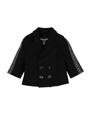 Balmain Babies'  Newborn Boy Blazer Black Size 3 Viscose, Polyamide, Elastane