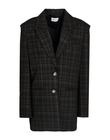 VICOLO VICOLO WOMAN BLAZER BLACK SIZE ONESIZE POLYESTER, VISCOSE, ELASTANE 