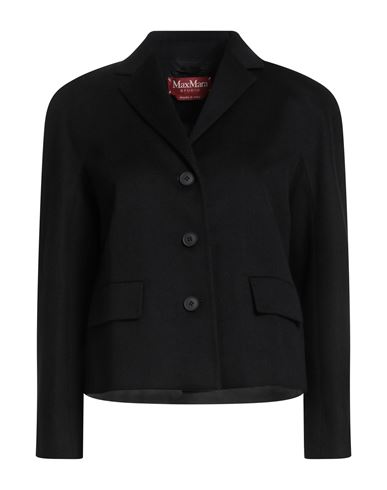 Max Mara Studio Woman Blazer Black Size 6 Virgin Wool