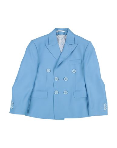 HARMONT & BLAINE HARMONT & BLAINE TODDLER BOY BLAZER LIGHT BLUE SIZE 6 POLYESTER, VISCOSE, LYCRA 