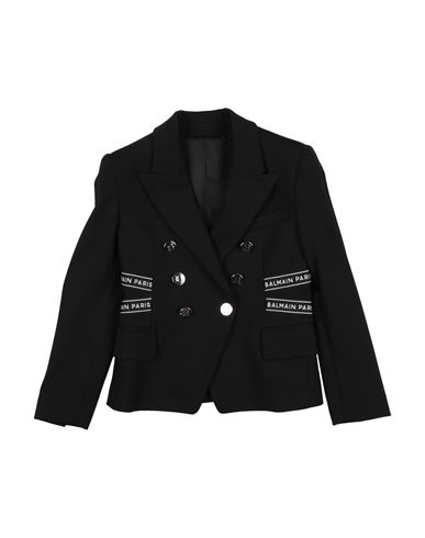 Balmain Babies'  Toddler Girl Blazer Black Size 6 Viscose, Polyamide, Elastane
