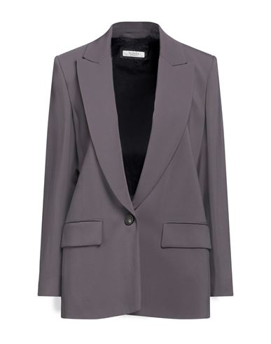 Shop Peserico Woman Blazer Lead Size 10 Viscose, Elastane In Grey