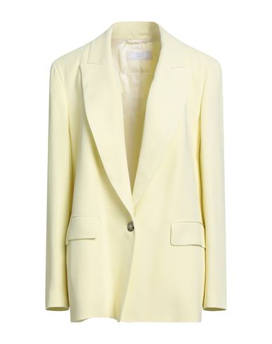 Peserico Easy Woman Blazer Pastel Yellow Size 12 Viscose, Elastane In Yellow