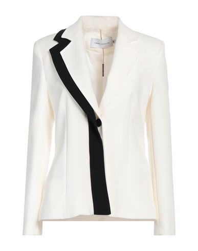 Simona Corsellini Contrast-lapel Blazer In White