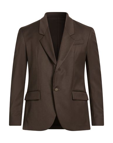 Marsēm Man Blazer Dark Green Size 40 Polyester, Viscose, Elastane In Brown