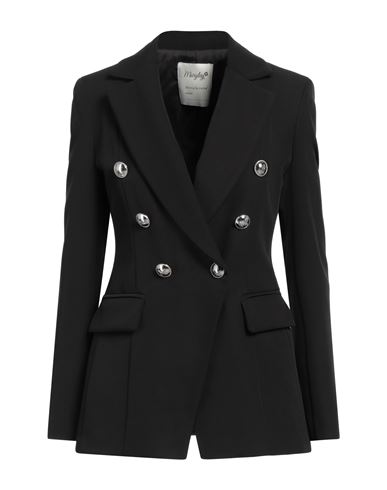 Maryley Woman Blazer Black Size 10 Polyester, Elastane In Black