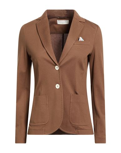 Circolo 1901 Woman Blazer Brown Size 10 Cotton, Elastane