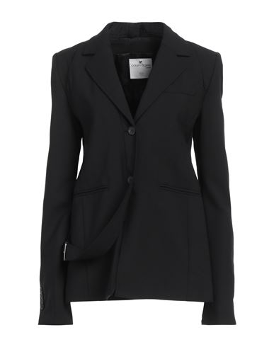 Courrèges Courreges Woman Blazer Black Size 8 Wool, Elastane