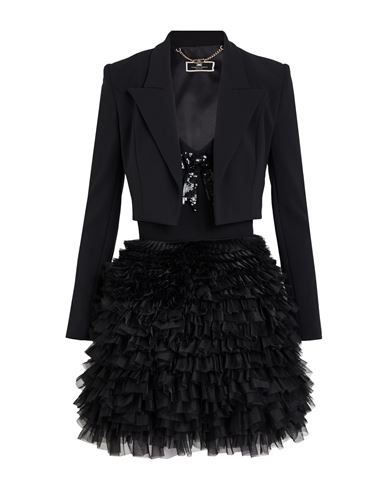 Elisabetta Franchi Woman Co-ord Black Size 8 Polyester, Elastane In Black