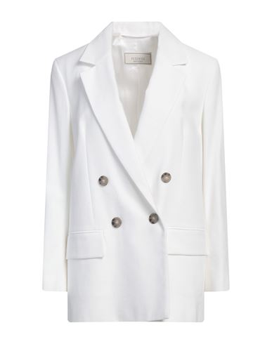 Shop Peserico Woman Blazer White Size 8 Linen, Cotton