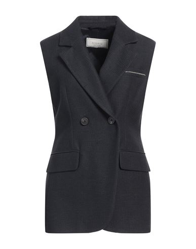 Shop Peserico Woman Blazer Midnight Blue Size 10 Cotton, Linen, Polyamide, Elastane